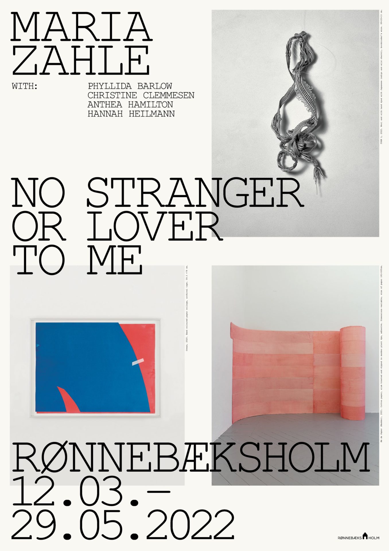 No Stranger or Lover to Me – Maria Zahle. Med Phyllida Barlow, Christine Clemmesen, Anthea Hamilton og Hannah Heilmann